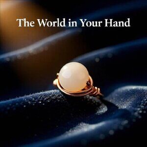 Gorgeous White Agate & Copper Wire Ring - S 7.25 - Sleek Sexy Feminine